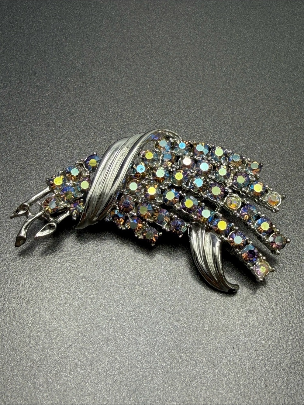 Vintage Coro AB Rhinestone Brooch